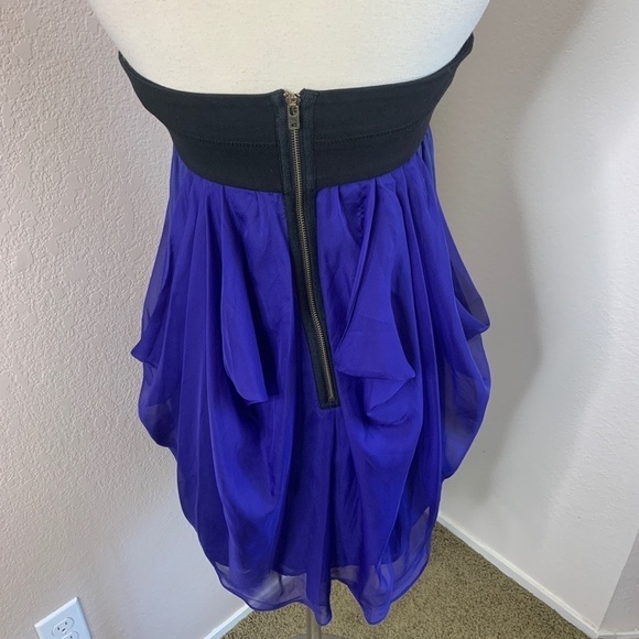 La Rok New With Tags Strapless Chiffon Dress Size Medium - Picture 8 of 15